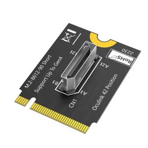 SSD 및 eGPU 호환 M.2 NVMe 키 M SFF-8612 어댑터 PCI-E 4.0 X4 Oculink 4I 호스트