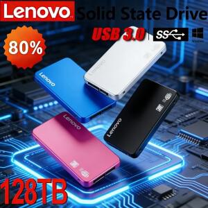 레노버 호환 XIAGAI 128TB 고속 USB 3.0 SSD 인클로저 모바일 하드 드라이브 케이스 (SD 외장 수납함 HDD