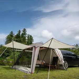 제드 차박텐트 오토듀얼팔레스4 도킹 카텐트 투싼 카니발 크림