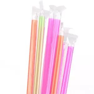 일자빨대6mm 음료수 빨때 50P 스트로우 개별포장