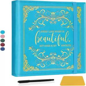 커플을 위한 발렌타인데이 선물 러브 스토리 마그네틱 셀프 스틱 페이지 사진 앨범 3x5 4x6 5x7 결혼