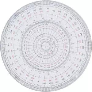 우치다 풀 서클 프로트랙터 12cm 1-822-0000