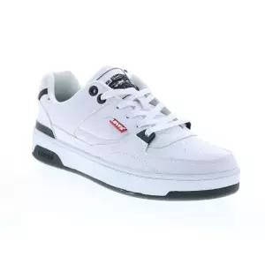 리바이스 남성용 로우탑 페블드 경량 스니커즈 화이트 519714-02W1