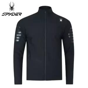 [스파이더][스파이더]남성 라드패드 본딩 트리코트 셋업 집업 SPJPCNFT201M-BLK