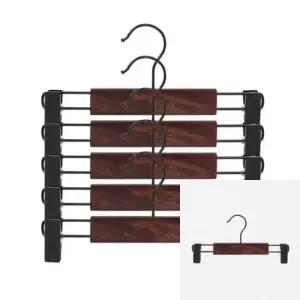 [JED] 원목 5p세트 집게옷걸이 바지걸이 치마옷걸이 24cm