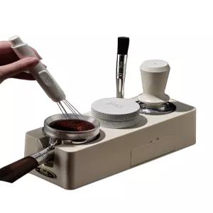 디스펜서 탬퍼 세트 도구 해머 손잡이 커피 스탠드 베이스 에스프레소 보관