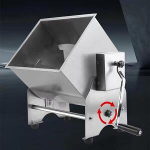 수동 고기 믹서 틸트 탱크, 사이드 턴 반죽 스테인레스 식품 10kg 용량