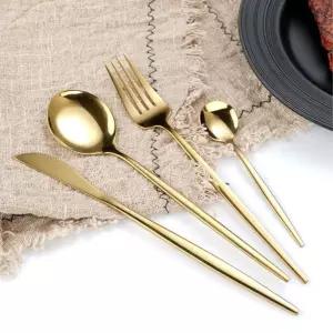 골드 티타늄 커트러리 디너 양식기세트 6인용 포크