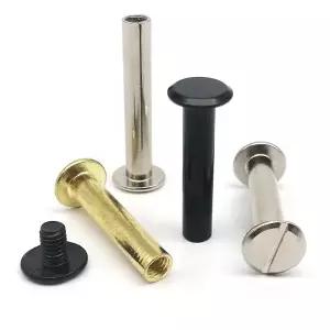 10/20/30pcs 가죽 가방 벨트 스트랩 사진 스크랩북 앨범 계정 도서 포스트 바인딩 시카고 나사 네일 리벳