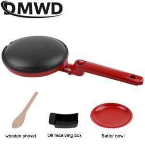 전기 크레페 메이커 220V 스프링롤 팬케이크 논스틱 그리들 베이킹 팬 피자 간편 음식 BBQ 프라이팬