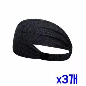 TBZ 스포츠 빠른 흡수 밴딩 헤어밴드(챠콜) x3개