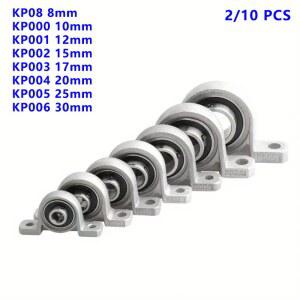 10PCS 아연 합금 직경 8MM 10MM 베개 17MM 12MM 보어 블록 베어링