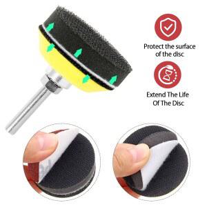 120PCS 50MM 사포 구색 디스크 세트 그릿 60 그라인더 드릴 3000 샌딩 패드