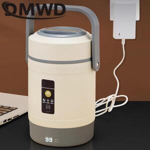 DMWD USB 전기 가열 도시락 스테인리스 스틸 음식 보온 일정온도 65도 유지 ℃ 홈카