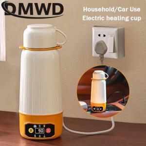 DMWD 1000ml 차량용 전기 물컵 220V/24V 여행용 가정용 주전자 스마트 히팅 터치 스크린