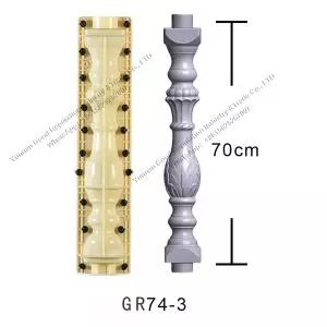 ABS 플라스틱 프리캐스트 난간 몰드 콘크리트 시멘트 폼워크 로마 기둥 발코니 정원 난간 몰드