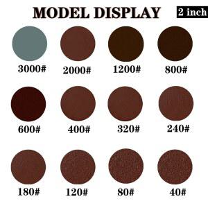 인치 샌딩 디스크 50MM 백커 루프 부착물 드릴 플레이트가있는 공구 생크 패드 로타리