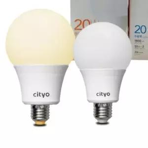 [데코] 씨티오 LED 볼전구 벌브형 램프 엘이디 전등 20W 다마 방등 현관 베란다