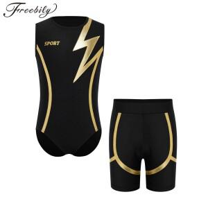 어린이 소 체조 레오타드 반바지 세트 발레 탱크 댄스웨어 체육관 운동 유니타드 훈련 연습 액티브웨어