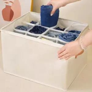 [생활] 옷정리 티셔츠 바지 신발 칸막이 접이식 수납 박스