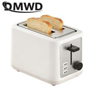 스테인레스 스틸 전기 토스터 2 조각 슬롯 가정용 빵 베이킹 메이커 구이 아침 식사 샌드위치 그릴 오븐