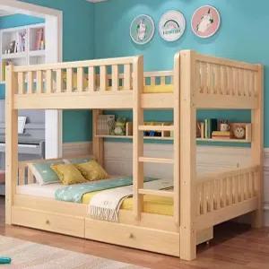 원목 2층 침대 이층 벙커형 조립식 프레임 베드 계단 복층 인테리어 친환경소재