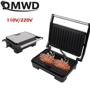 DMWD 전기 그릴 바베큐 스테이크 양면 가열 프라이팬 로스터 파니니 베이킹 샌드위치 메이커 110V/220V