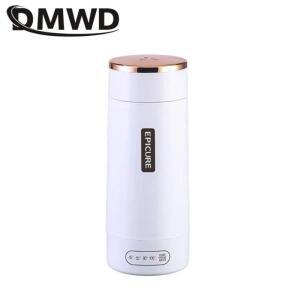 DMWD 휴대용 물 주전자 차 보일러 300ml 커피 메이커 스튜 냄비 스테인레스 가열 컵 온도 조절 우유 따뜻하