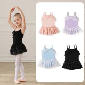 여자 발레 레오타드 투투 드레스 스커트 어린이 댄스 체조 댄스웨어 발레리나 캐미솔 거즈