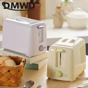 가정용 전기 토스터 2 조각 슬롯 샌드위치 메이커 빵 베이글 그릴 오븐 자동 팝업 분리형 부스러기 트레이