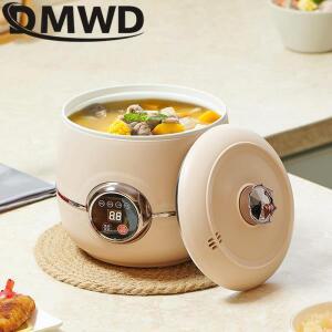 DMWD 미니 밥솥 자동 가정용 주방 스마트 전기 요리 1-2 명 음식 따뜻한 1.6L