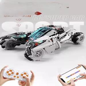 프로그래밍 원격 조종 드리프트 자동차 블록 모형 교육용 완구 코딩 학습 남아 선물