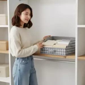 [JED] 속옷 의류 서랍 공간 리빙박스 정리함 활용 수납박스 옷장 접이식 보관함