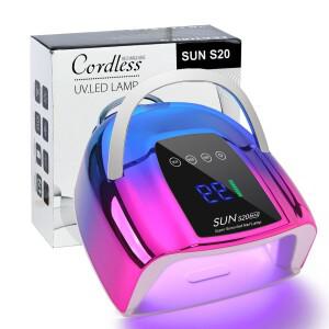 다이애나뷰티 200W 네일 드라이어 충전식 48LED LCD 터치스크린 무선 램프 젤 폴리쉬 경화용