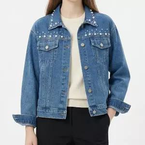 화세 진주드롭데님자켓_HB6SJK013C