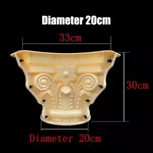 둥근 로마 열 금형 꽃 머리 열 발 유럽 빌라 시멘트 두꺼운 모델 원통형 캡 빌딩 템플릿