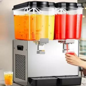 냉음료 디스펜서기 2구 1구 커피 과일 주스 냉쥬스기 수정과 기계 슬러시 식혜