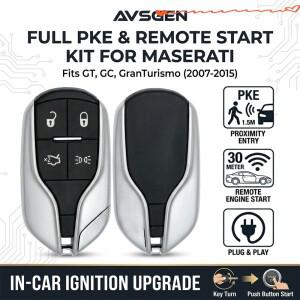 마세라티 GT GC 그란투리스모 2007-2015용 키리스 스타트 원격 엔진 시동 스마트폰 앱 PKE 컴포트 액세스