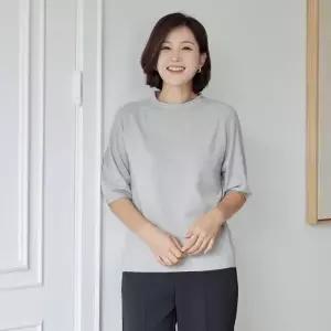 [김여사](캐시미어혼방)래글런 반목 니트 6col