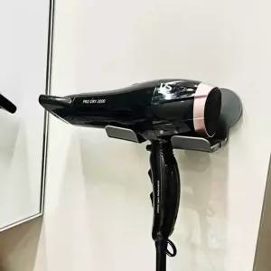 걸이 헤어 무타공 욕실 드라이기 거치대 그레이