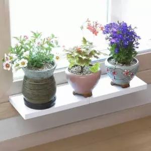 [생활] 베란다 벽선반 화분 선반 무타공 다용도 창틀 2개 수납대 거치대