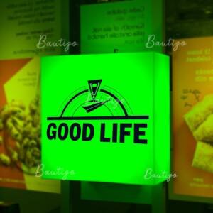 맞춤형 아크릴 LED 라이트 박스 간판 매장 전면 비즈니스 라이트박스 실외 방수 벽 장식용