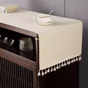 거실장 덮개 캐비닛 오프 먼지 가리개 협탁보 화이트 50x80cm 장식장