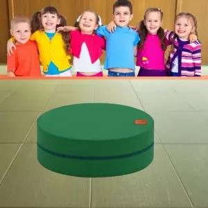 유아발달 체육교구 컬러 원형 쿠션 매트 써클존 초록 150mm 놀이매트 학교