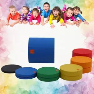 유아발달 체육교구 컬러 원형 터널 쿠션 매트 써클존 풀세트 놀이방 유치원