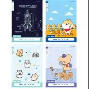 [문구] 공책 쓰기 슬림 X10권 10칸 저학년 초등학생 신학기 준비물 A 화일북 노트 1-2 25 초등 10P세트