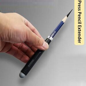 1개/세트 프레스 조절식 연장기 미술 도구 연필 홀더 필기용 스케치 학교 용품