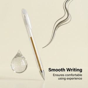 글리터 젤 펜 세트 매일 사용 가능 멀티 컬러 낙서 펜 메탈릭 쉬머 효과 휴대용 드로잉