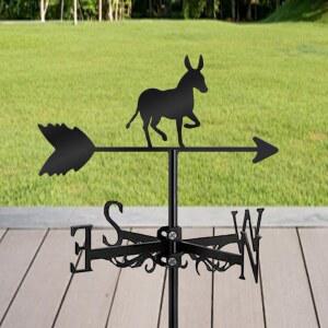 풍향계 1팩 농촌 당나귀 풍향 크리스마스 농장용 금속 야외 표시기 가정