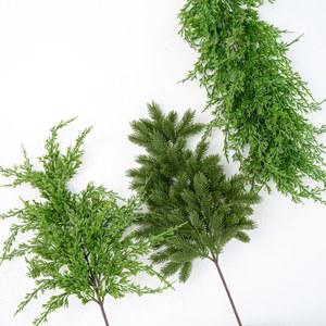 인조이끼 60CM 크리스마스 삼나무 소나무 가지 벽난로 그린 화환 장식용